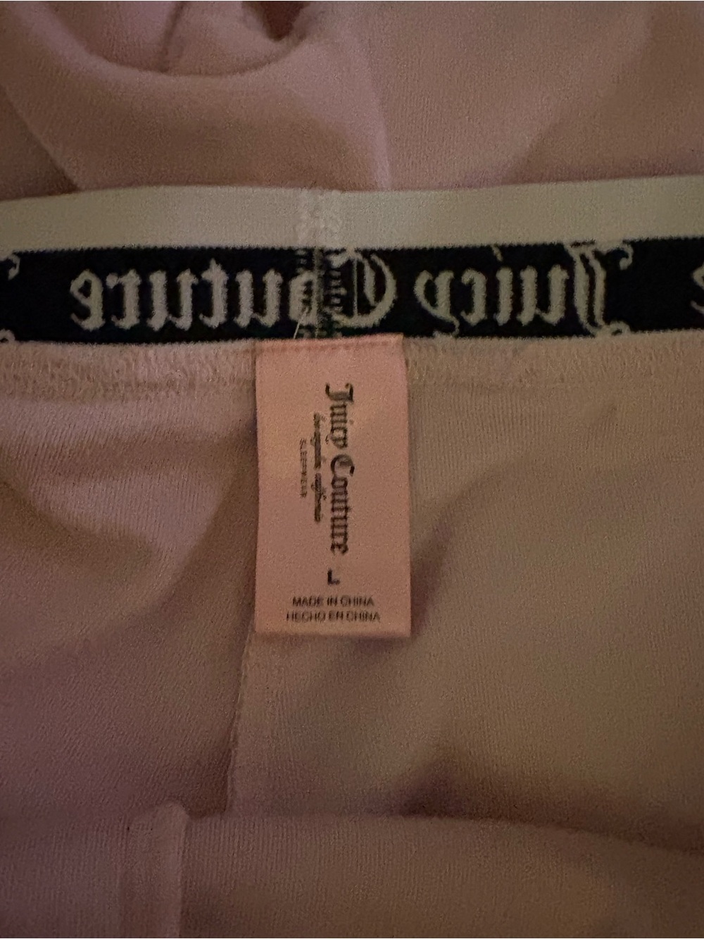 Juicy Couture Light Pink Logo Waistband Sweatpants